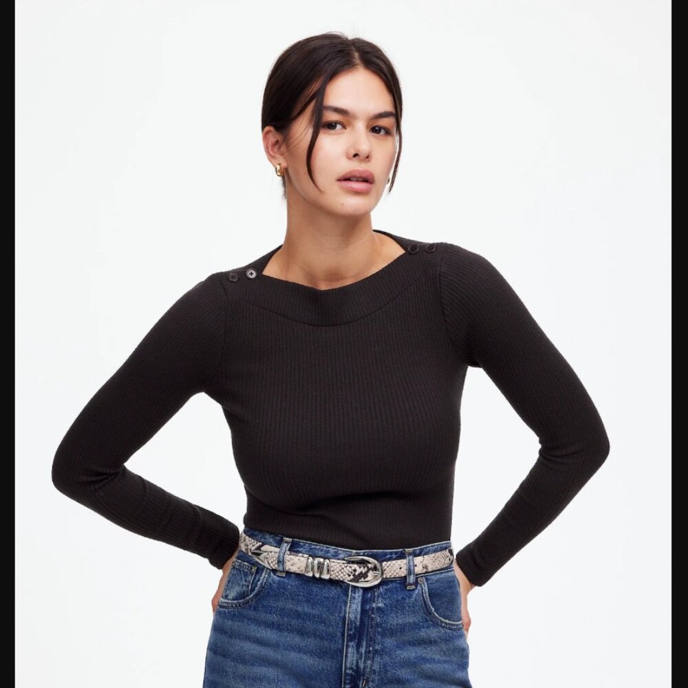 Madewell Boatneck Long-Sleeve Tee